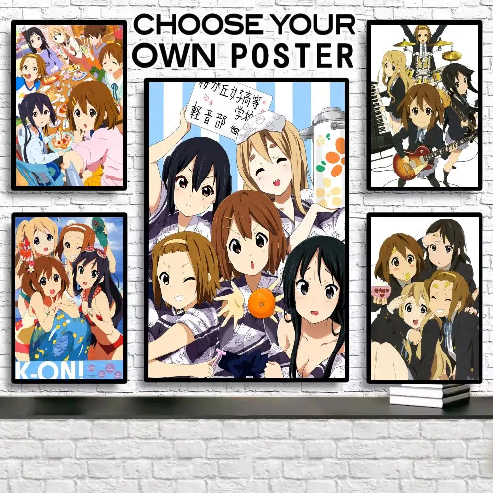 

K-ON KON Classic Anime Painting Calligraphy Canvas Poster: Crease Free Waterproof Durable All Space Wall Decor