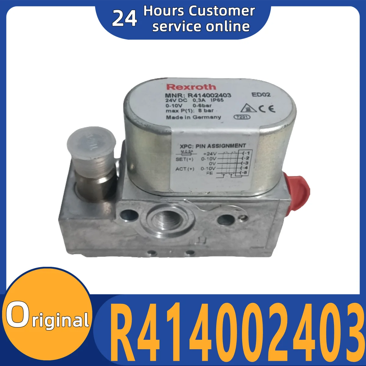 

Совершенно новый оригинальный клапан регулирования давления пропорциональный клапан R 414002403 Р 414002401