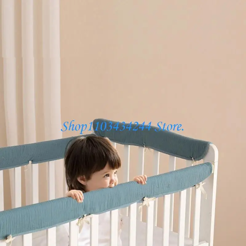 4Pcs/Set Baby Crib Cover Protector Set for Standard Crib Wrapped Cover