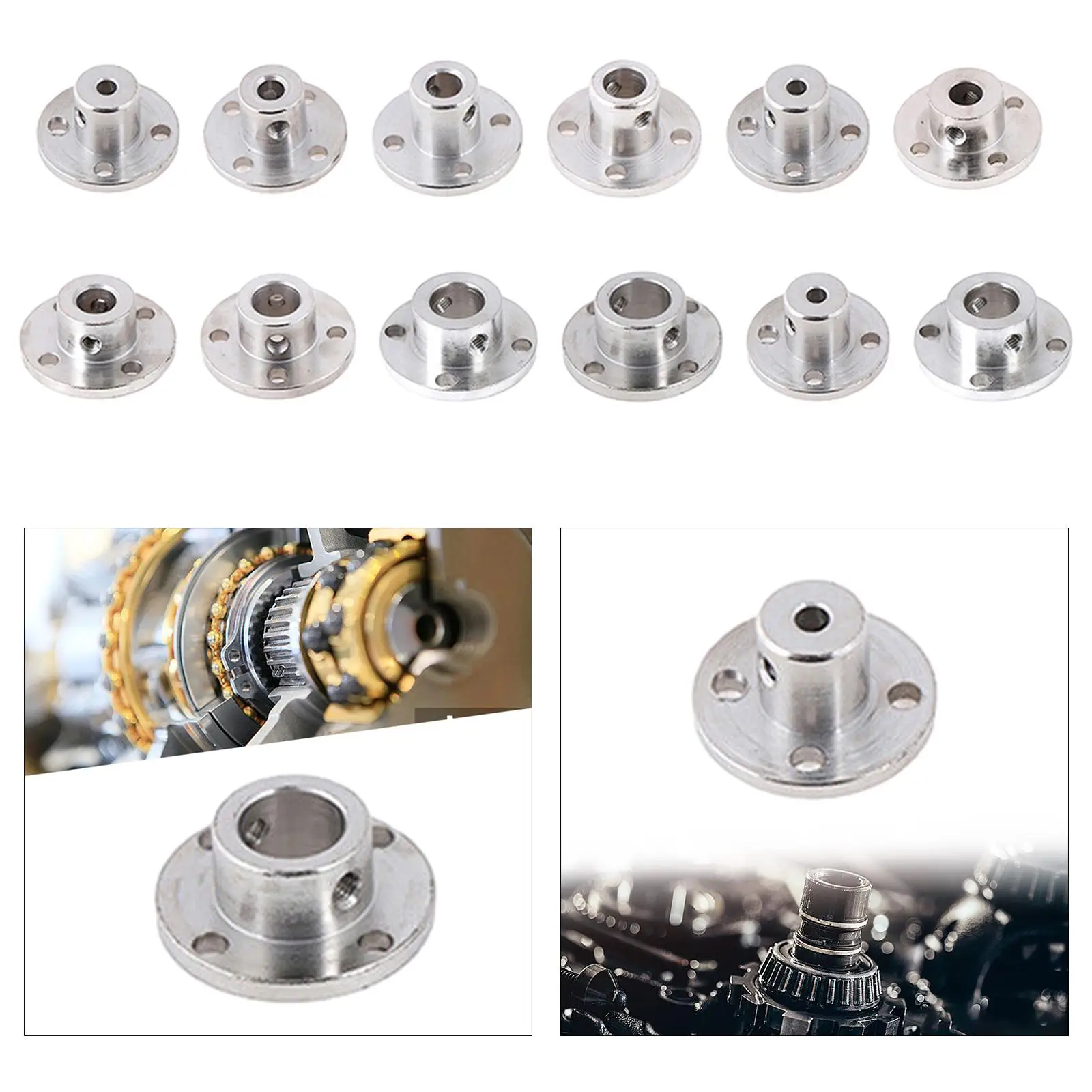 Flange Coupling Flange Shaft Coupling Durable High Hardness Replacement Motors Guide Shaft Support Coupler Metal Rigid