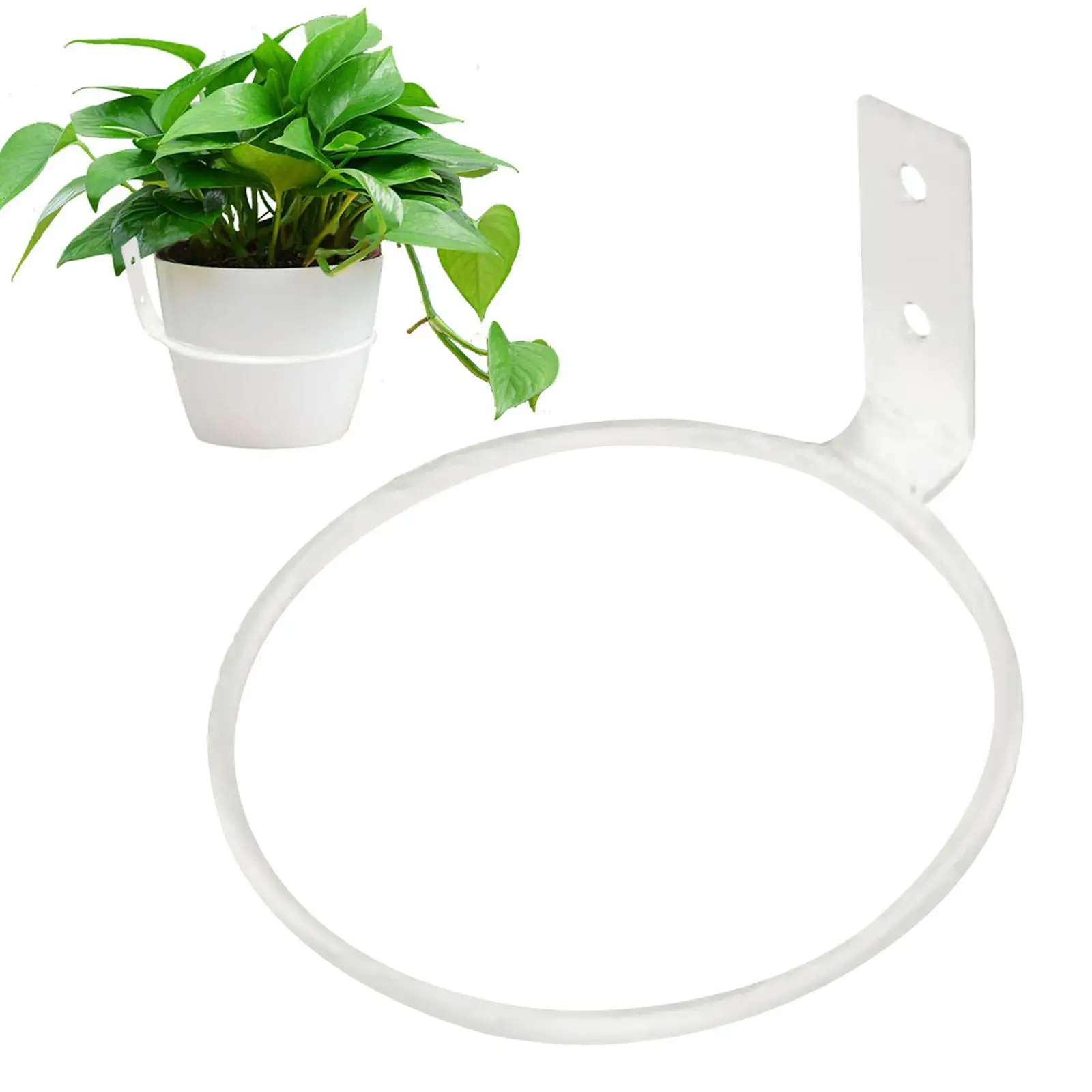 Decorative Iron Flowerpot Holder Wall Hanging Bracket Plant Hanger Ring for Home Garden Balcony Use