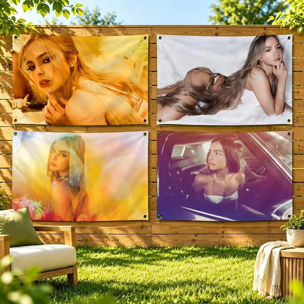 Addison Rae Singer Flags Soft Durable Tapestry Skin-friendly For Outdoor Party Home Living Room Bar Bedroom Decoration