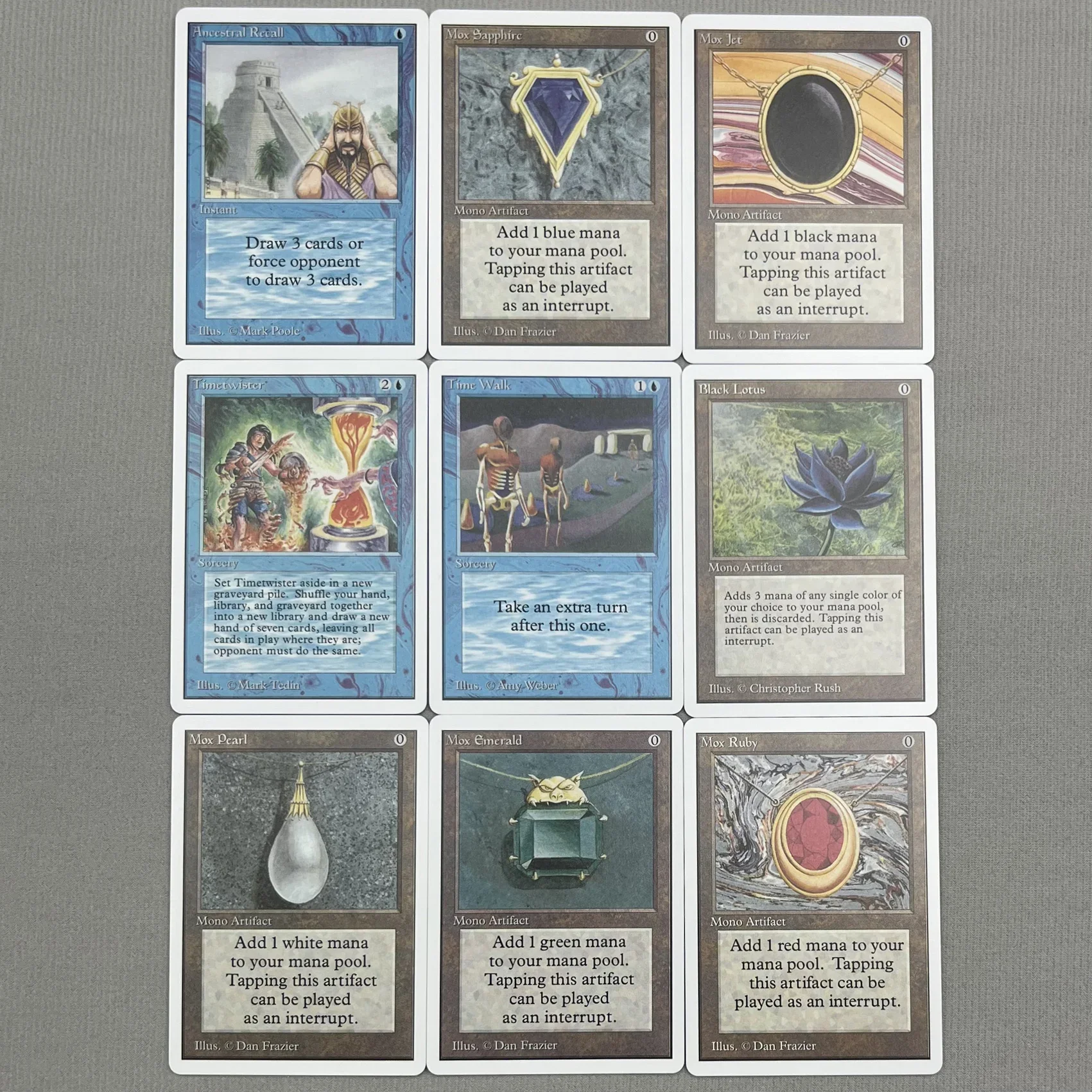NONE Ganzes Set TCG-Karten für Home Play Proxy magical power9 beta fetch lands VMA dual shock land The One Ring sammeln Sol Ring 9