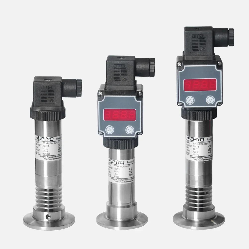 ไดอะแฟรมสุขาภิบาล tri-clamp 4-20ma การผลิตเครื่องส่งสัญญาณความดันไฮดรอลิก