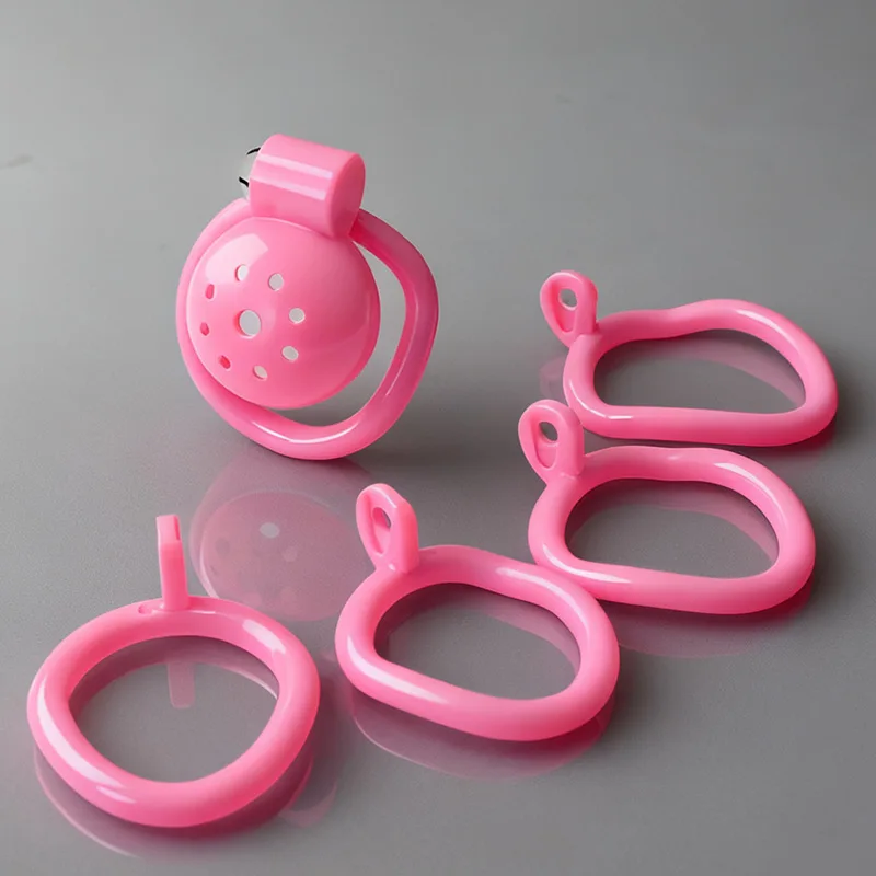 5 Sizes Rings ABS Chastity Cage  Cock Cage Men Penis Bondage Urethral Lock Adult Sex Toy Male Erotic BDSM Toy view 5