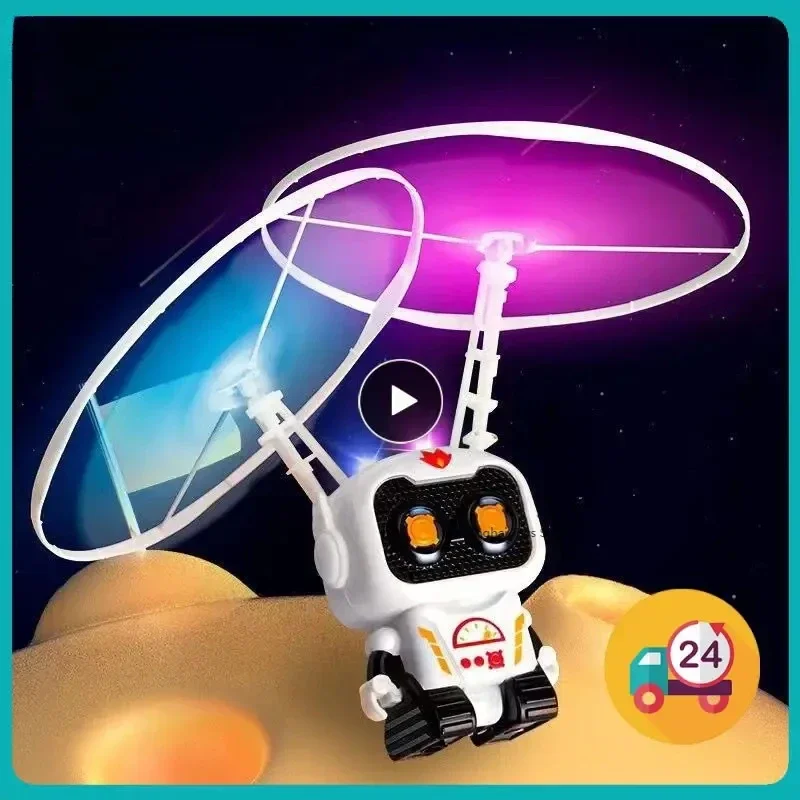 Mini importateur d'astronome de dessin animé pour enfants, avion volant Spaceman, jouets de robot RC, chargement USB, hélicoptère à commande manuelle, cadeau d'anniversaire