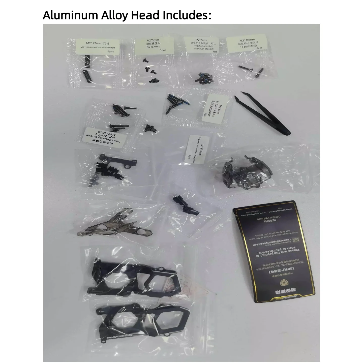 Głowica SpeedyBee ze stopu aluminium do Bee25, Master 3X i Master5 V3 z modułem O4 Pro Air Unit do urządzeń do nagrywania filmów FPV, części do samodzielnego montażu. — zdjęcie produktu 3