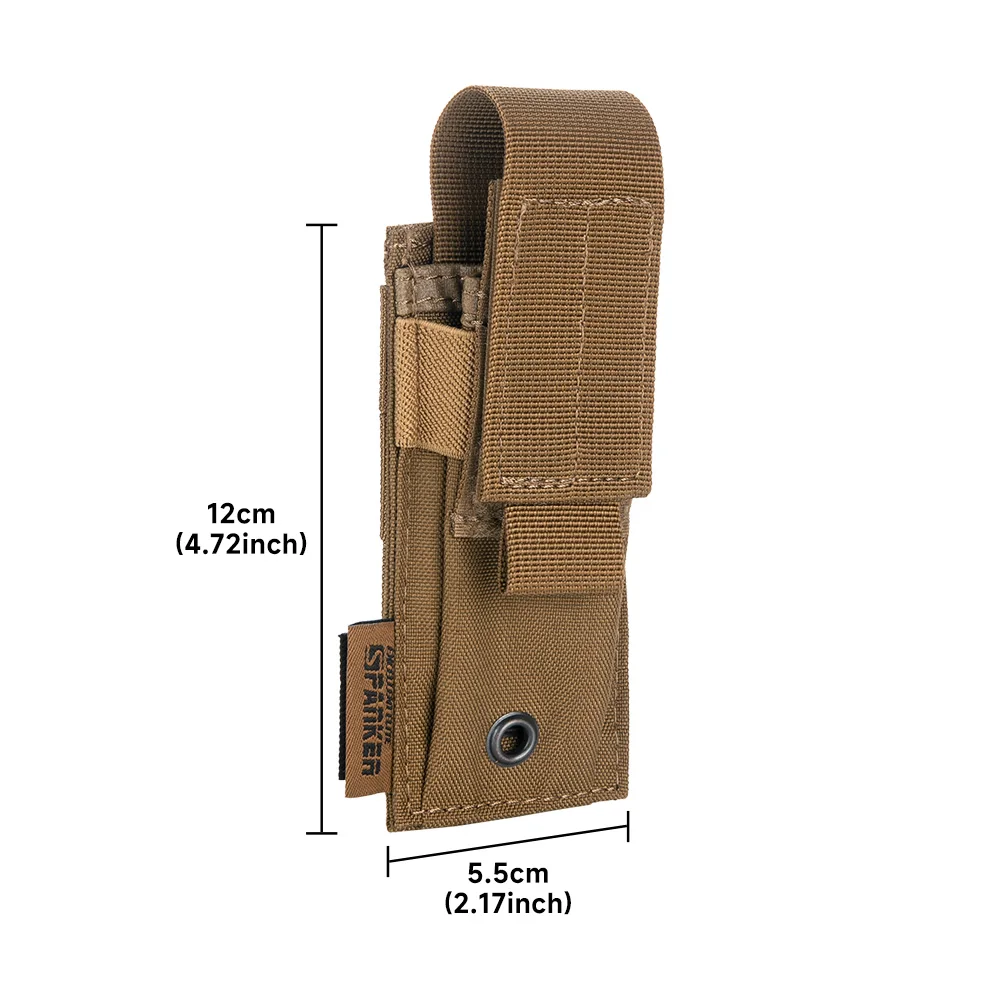EXCELLENT ELITE SPANKER Tactical Pistol Molle Magazine Bag Single Magazine Holster Hunting Gun Clip Combat Equipment
