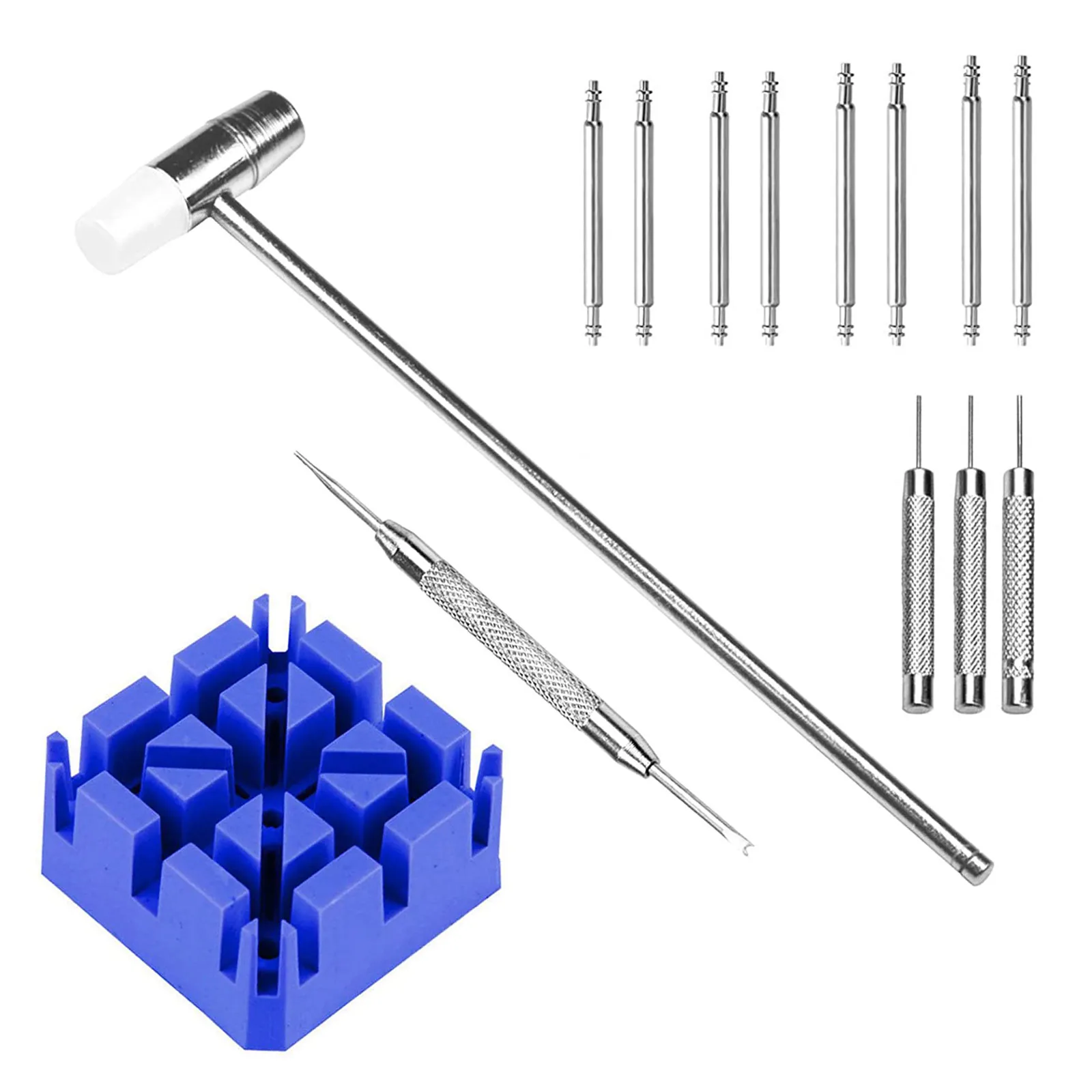 14Pcs/Set Watch Band Link Pin Remover Bracelet Strap Opener Adjuster Portable Watchband Repair Tools Accessories