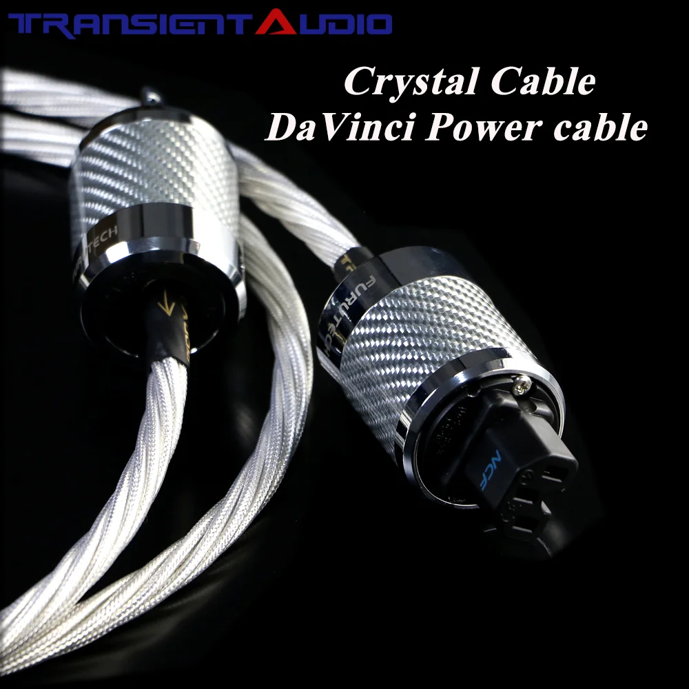 TRANSIENTHI-FIAUDIO High-End Audio Amplifier Cable, Single Crystal Silver Furutech US/EU Plug Power Cable