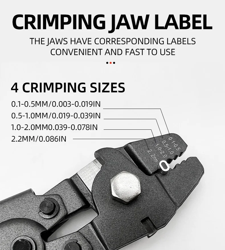 Shareshark Nylonschnur Aluminium Kupferrohr Crimpzange für Meeresfischerboot Angelgerät Drahtcrimpwerkzeug – Detail 5