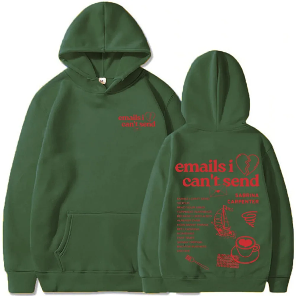 Sabrina Carpenter Nonsense Emails I Can‘t Send Hoodies Women\'s Hoodie Harajuku Long Sleeve Sweatshirts Unisex Fan Gift