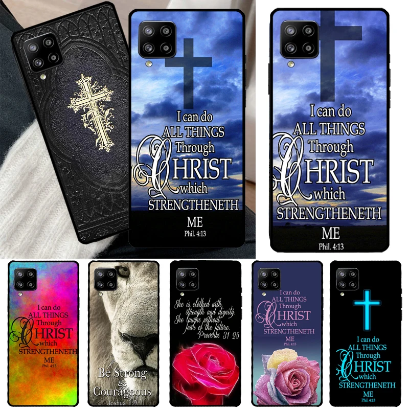 Christian Jesus Christ Bible Verse Case For Samsung Galaxy A54 A34 A14 A13 A51 A71 A33 A53 A73 A12 A22 A32 A52 A72 A52S Cover