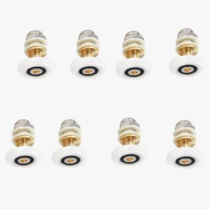 8 Stcs 20/23/25/27 mm Durchmesser Duschglasglasgleittür Rollen Roll Roll Slide Badezimmerschrank 8 Hauptverkäufe Roldana Sliding Fenster - №2