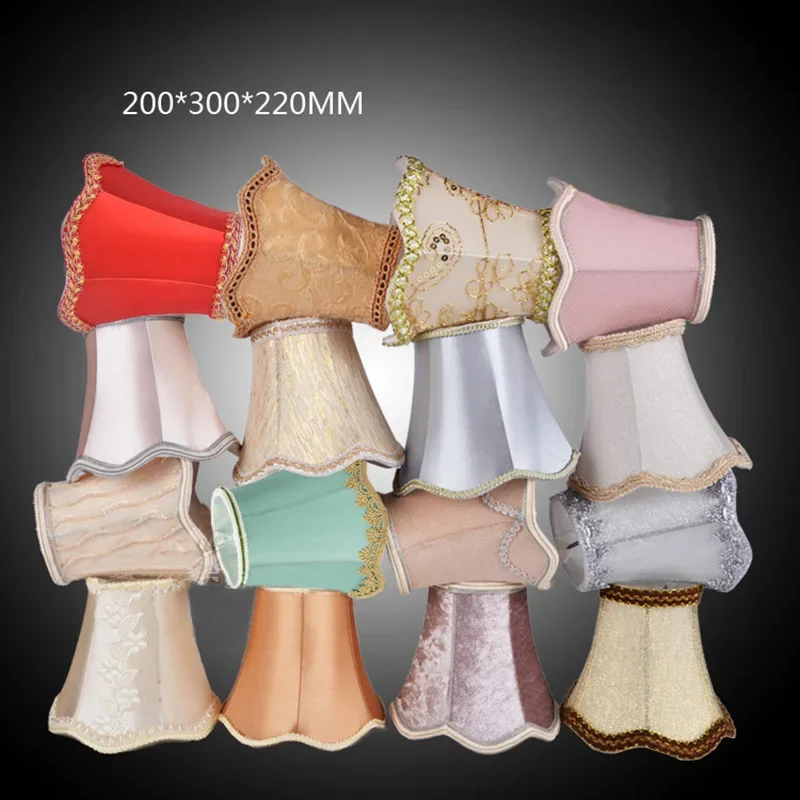 

Simple Chandelier Lamp Shade Retro Candle Chandelier Cloth Lampshade Nordic Style Modern Lamp Cover For Home Decoration