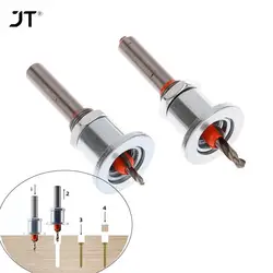 10type Alloy Adjustable Countersink Woodworking Router Core Limiter Drill Bits Wood Drilling Milling Cutter Screw