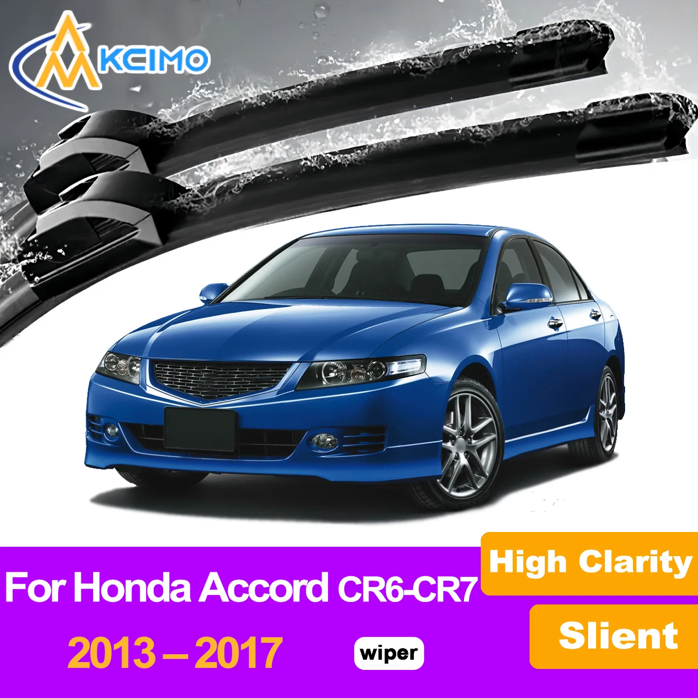 

2Pcs Front Windshield Wiper Blades For Honda Accord CR1-CR3/CR6-CR7/CT1-CT2 2013–2017 Windscreen Window Car Accessories
