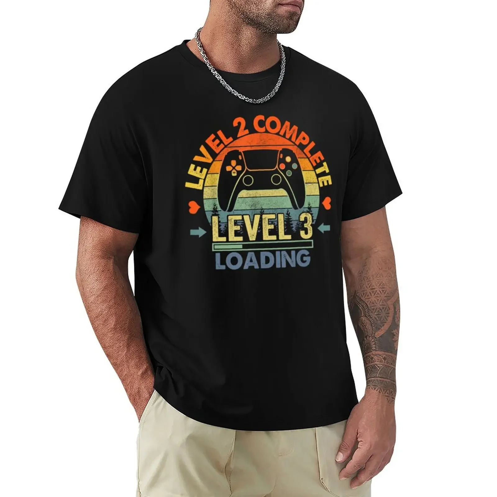 Level 2 complete T-Shirt summer clothes customs plain t shirts men