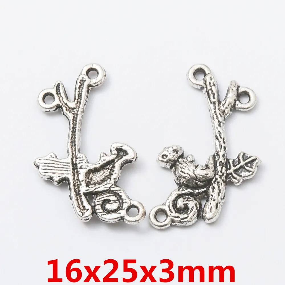 

100pcs squirrel Craft Supplies Charms Pendants for DIY Crafting Jewelry Findings Making Accessory 492