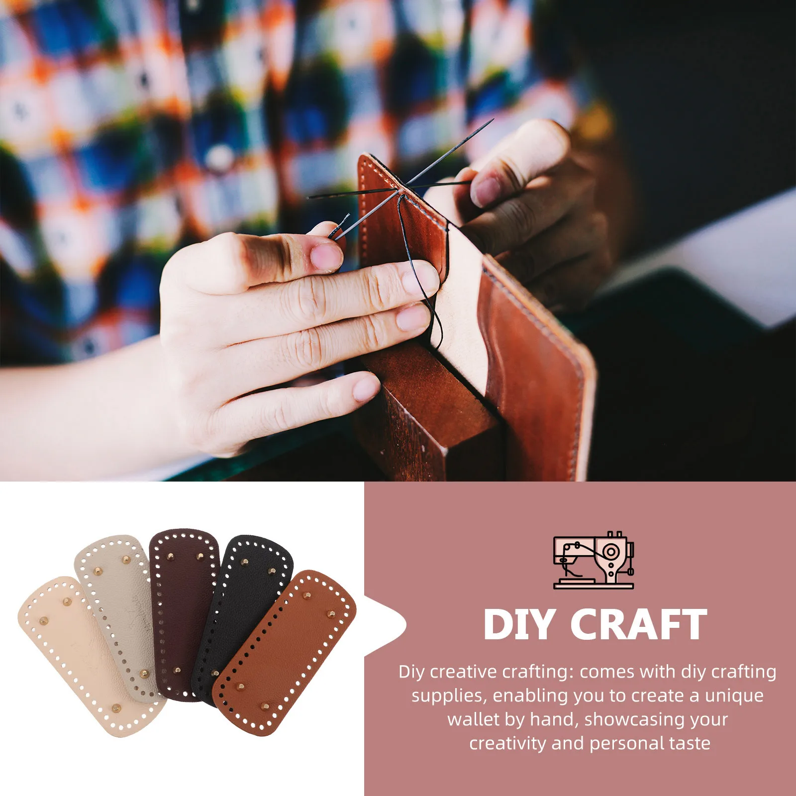 5 قطعة منصات المشكل البيضاوي لحقائب اليد والمحافظ قاعدة معززة دعم DIY بها بنفسك حقيبة صياغة وإصلاح قواعد حقيبة الكروشيه #2