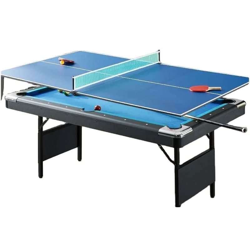

Wholesales 3in1 Foldable Indoor Outdoor Board With Dinning Top 6ft 3 in 1 Snooker & Billiard Pool Table for Adult