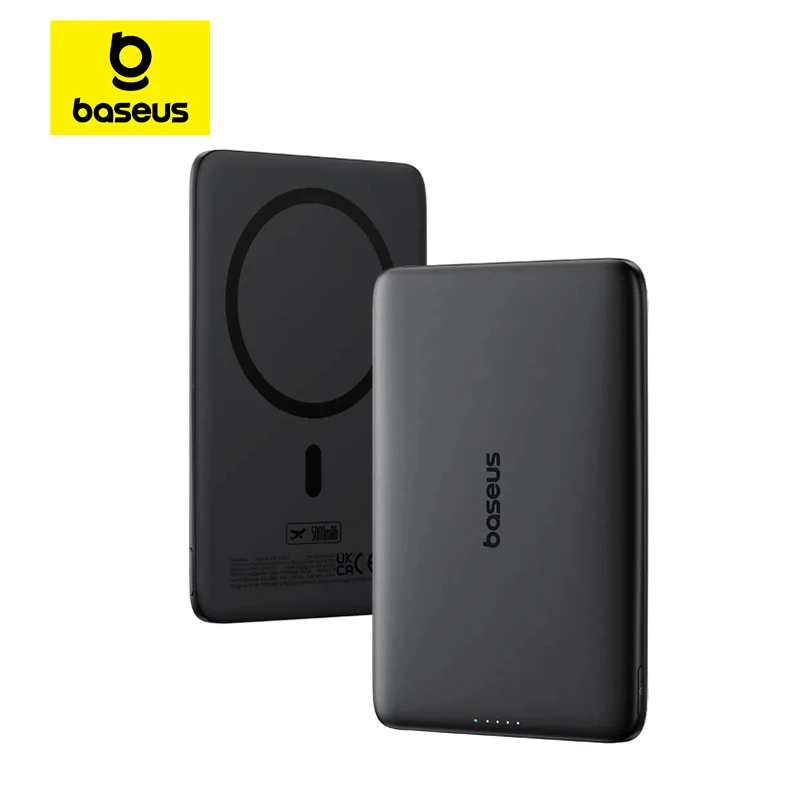

Портативный магнитный Power Bank Baseus 5000 мАч, 15 Вт PD, 20 Вт проводная зарядка, тонкий, размером с карту, для iPhone 17, Samsung