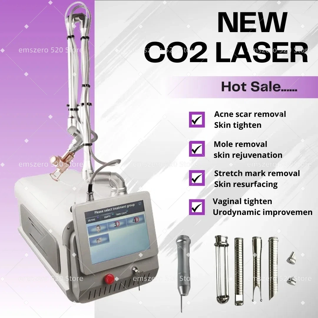 Machine laser fractionnée portable pour peau, laser CO2 professionnel, peau optimiste