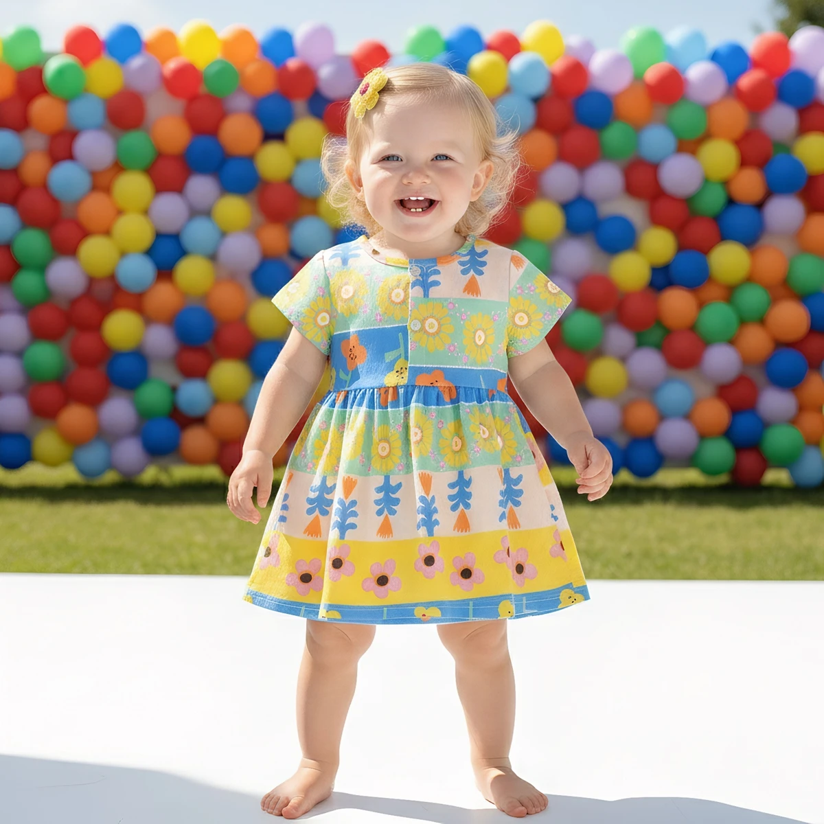 Summer Kids Dresses Casual Holiday Clothing Baby Girls Dresses Sweet Fashion Beach Children