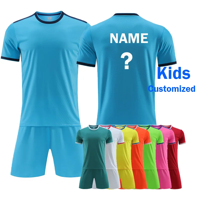 

Football Set Kids Soccer Children Boy Soccer Clothing Children's Kit Boys' Football Tracksuit Custom Jersey For Kids School Team