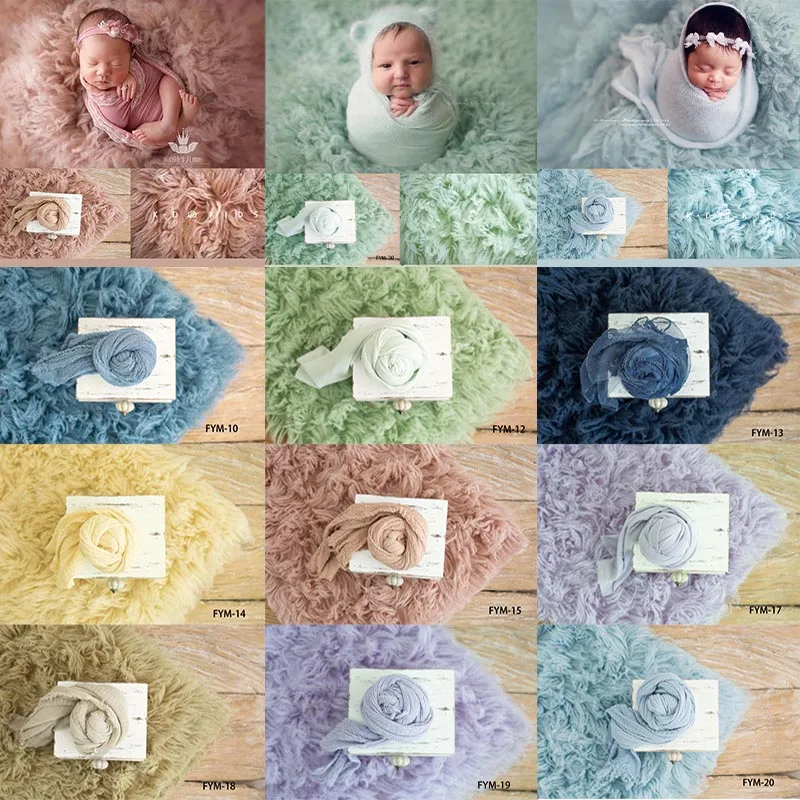 90CMx150CM Newborn Photography Blanket Infant Curling Greek Wool Blanket Baby Boys Girls Studio Background Photo Accessories