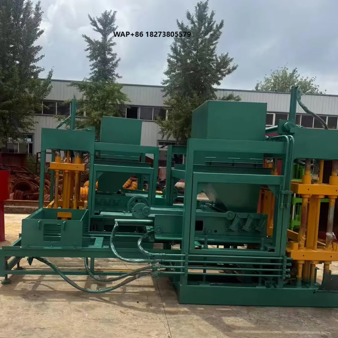 Shengya Brand QT4-20 Hydraulic Concrete Interlocking Paver Brick Machinery for Sale