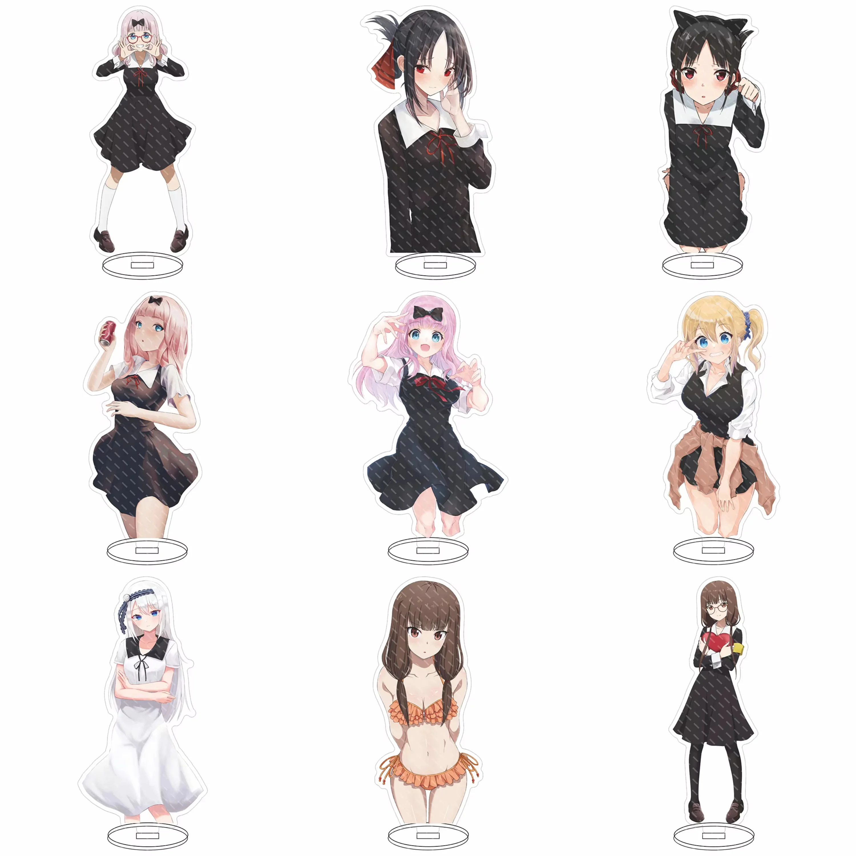 أنيمي Kaguya-sama: الحب هو الحرب الشكل Shinomiya Kaguya الاكريليك تقف Shirogane ميوكي نموذج شخصية المشجعين جمع الهدايا #1