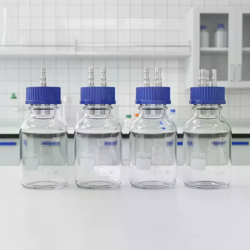 Couverture d'alimentation pour réacteur de fermentation en acier inoxydable GL45 avec bouchon de remplissage bleu SS304 pour tube