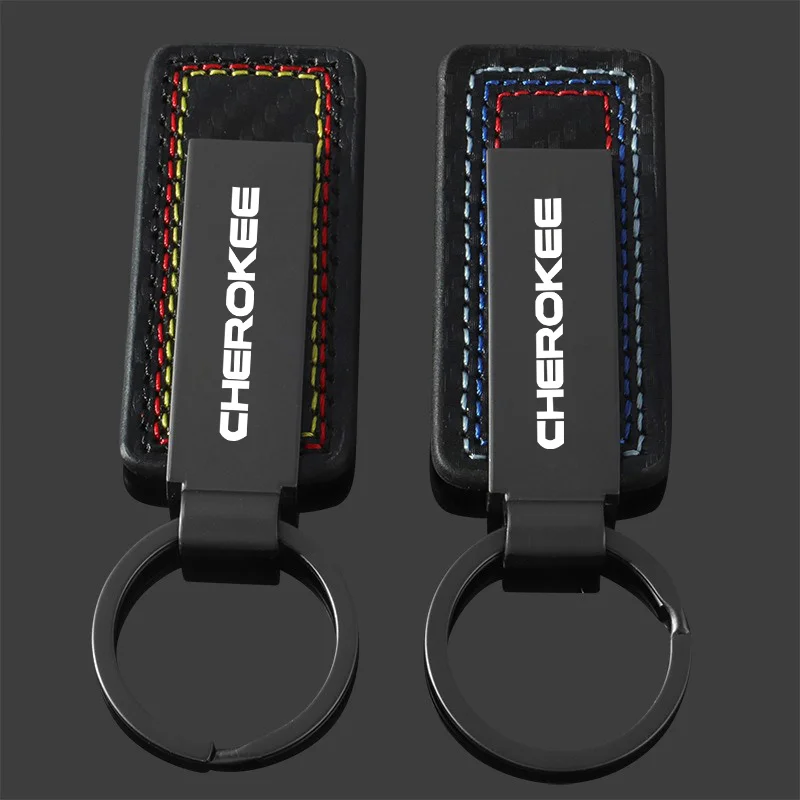 For Jeep Grand Cherokee Wrangler JL JK Renegade Compass Gladiator Patriot XJ Car Keyring Metal Laser Logo Keychain Accessories