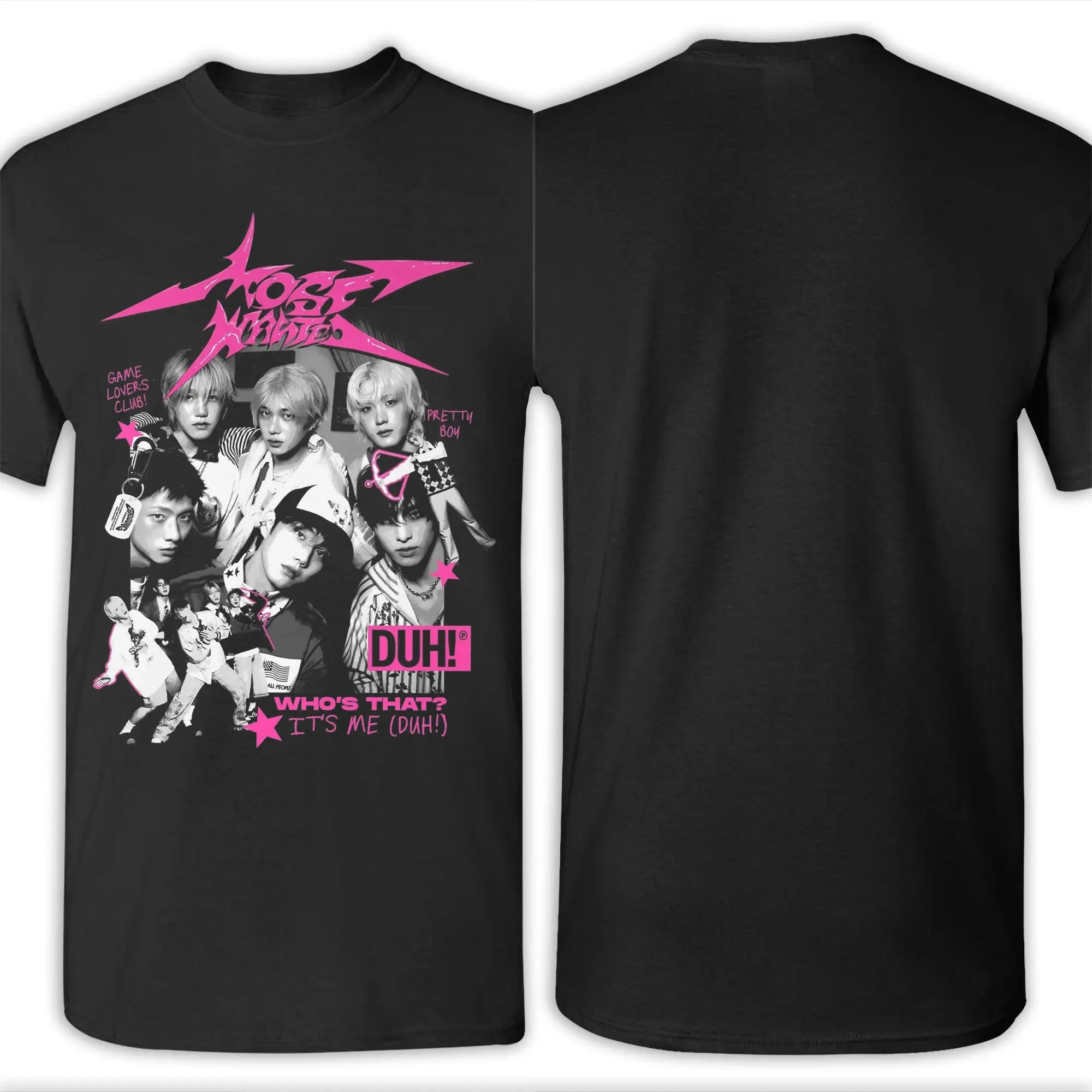 P1harmony معظم مطلوب جولة حول العالم Duh الرجال تي شيرت مضحك تي شيرت قصير الأكمام س الرقبة تي شيرت القطن الخالص 4XL 5XL 6XL الملابس