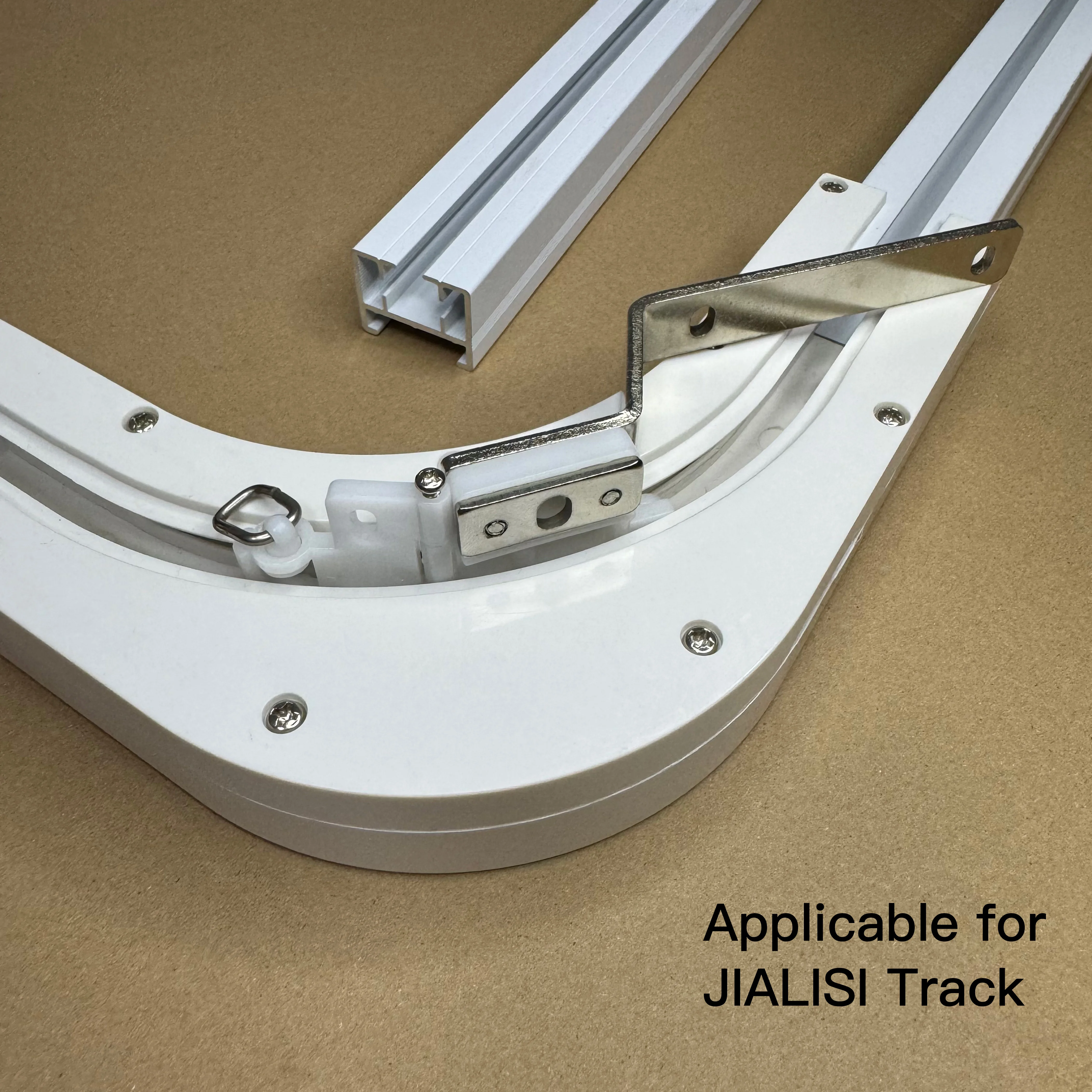 90 Degree 135 Degree Curved Track Joint for U Type and L Type JIALISI Electric Curtain Rail Connector Accessories