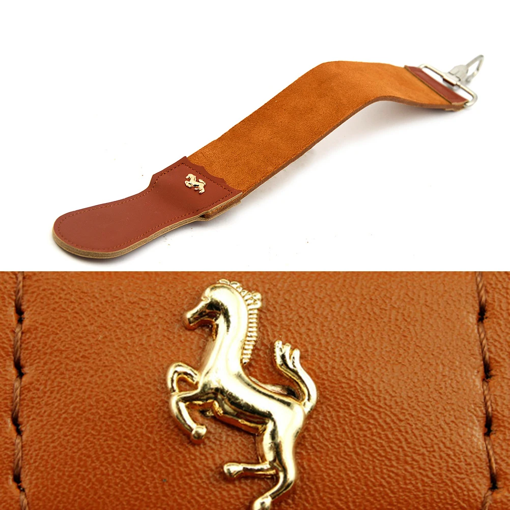 حزام حلاقة ستروب، حزام حلاقة مزدوج الجوانب، أدوات شحذ دقيقة خشنة، شحذ المطبخ، جلد البقر الأصلي