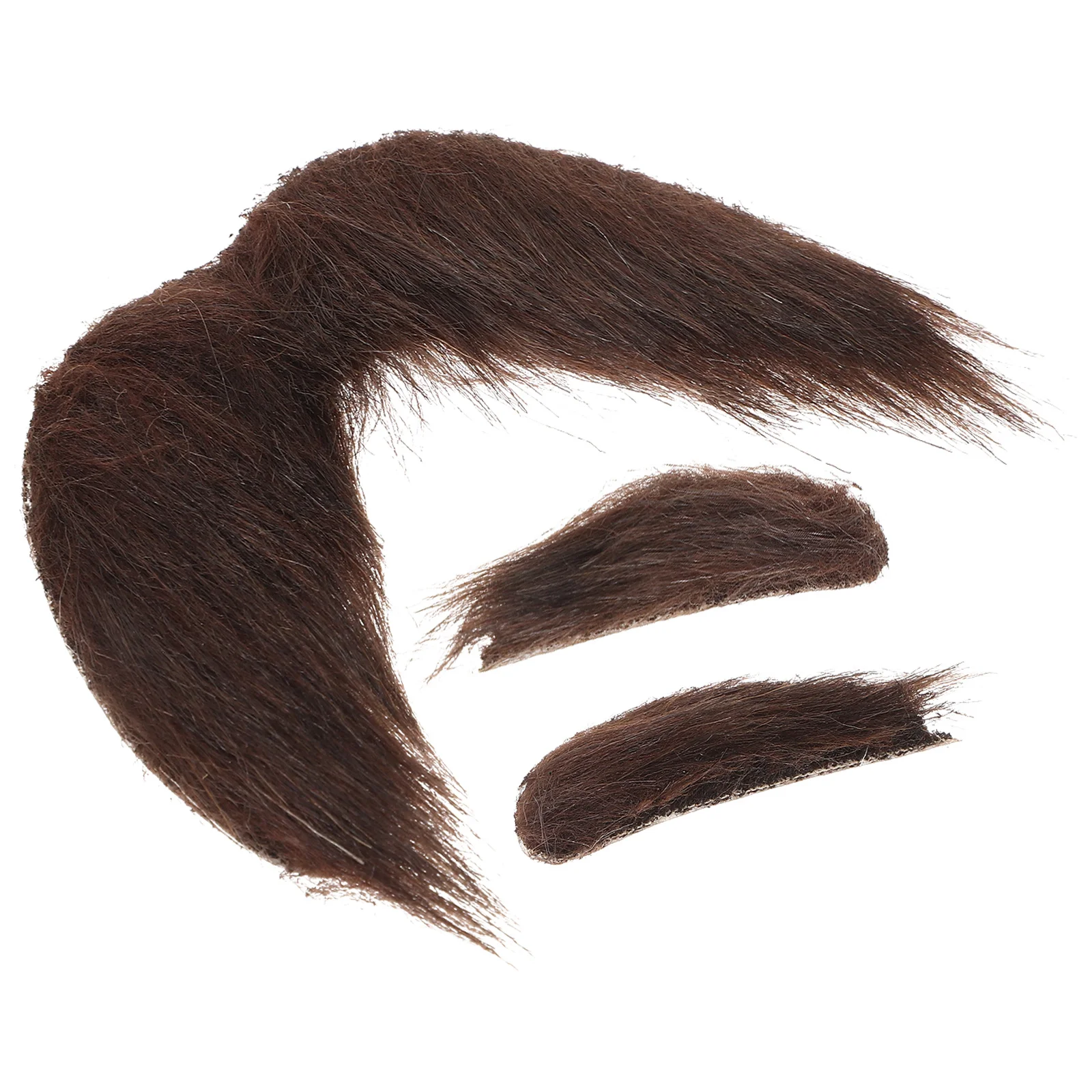 طقم لحية وحواجب مزيفة ذاتية اللصق للرجال كإكسسوار لأزياء الرجال المسنين وحفلات الهالوين والتنكر