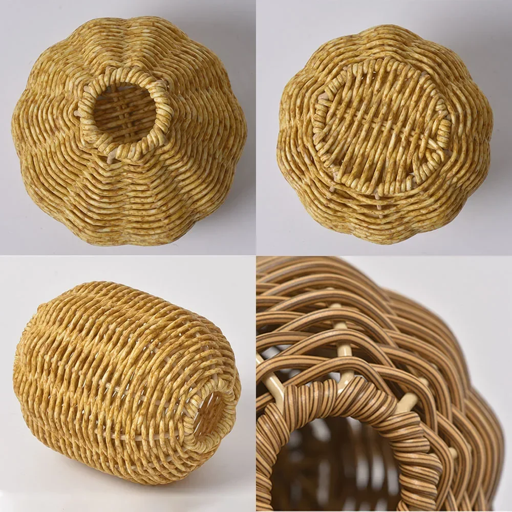 Hand-woven Vase Flower Arrangement Imitation Vine Small Vase Creative Small Ornaments Home Decoration Nordic Style Vase Design