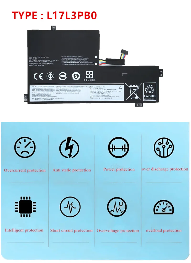레노버용 노트북 배터리 5B10W67369 5B10S73396 5B10Q38232 L18D3PG1 5B10W67306 5B10S75394 5B10Q13163 L17L3PB0 5B10S73397