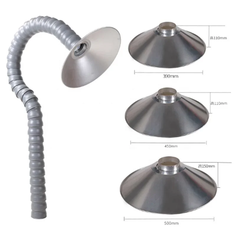 تخصيص مرنة استخراج العادم الأنابيب خرطوم لحام آلة استخلاص الدخان الذراع مجموعتين #2