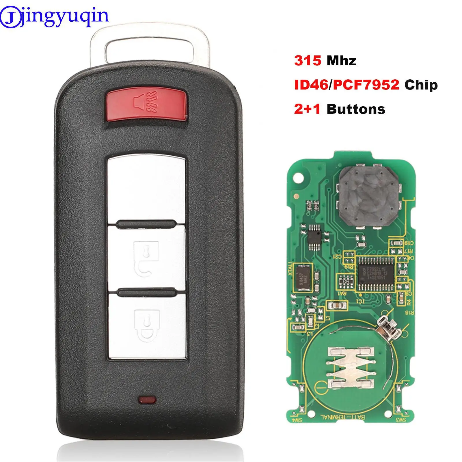 jingyuqin 2+1 Smart Car Key For MITSUBISHI Outlander ASX Lancer Sportback Mirage RVR G8D-644M-KEY-N 4T/850G-644MKEYN/OMRON