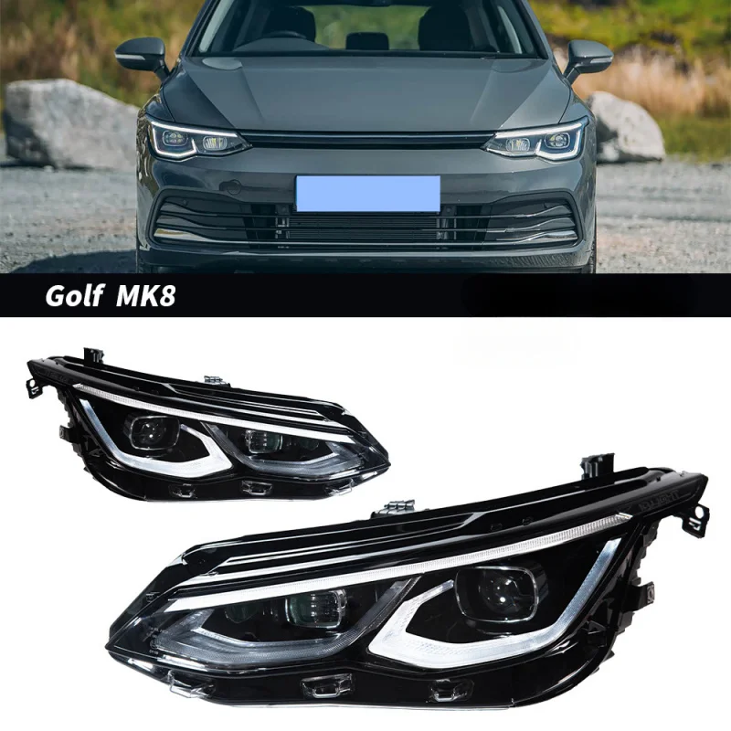 

Suitable for 21-24 Volkswagen Golf 8 Headlight Assembly Modified High-End Version LED Daytime Running Light Turn Signal Lens