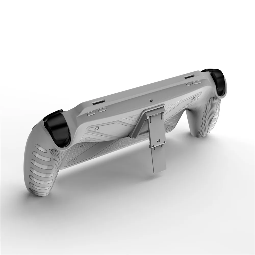 Black/White Silicone Protective Case with Kickstand Gamepad Back Shell for  PS Portal Accessories