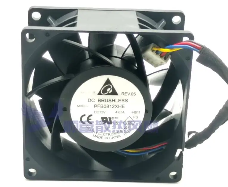

Ltsf For Delta Electronics PFB0812XHE H811 DC 12V 4.65A 80x80x38mm 4-Wire Server Cooling Fan8cm