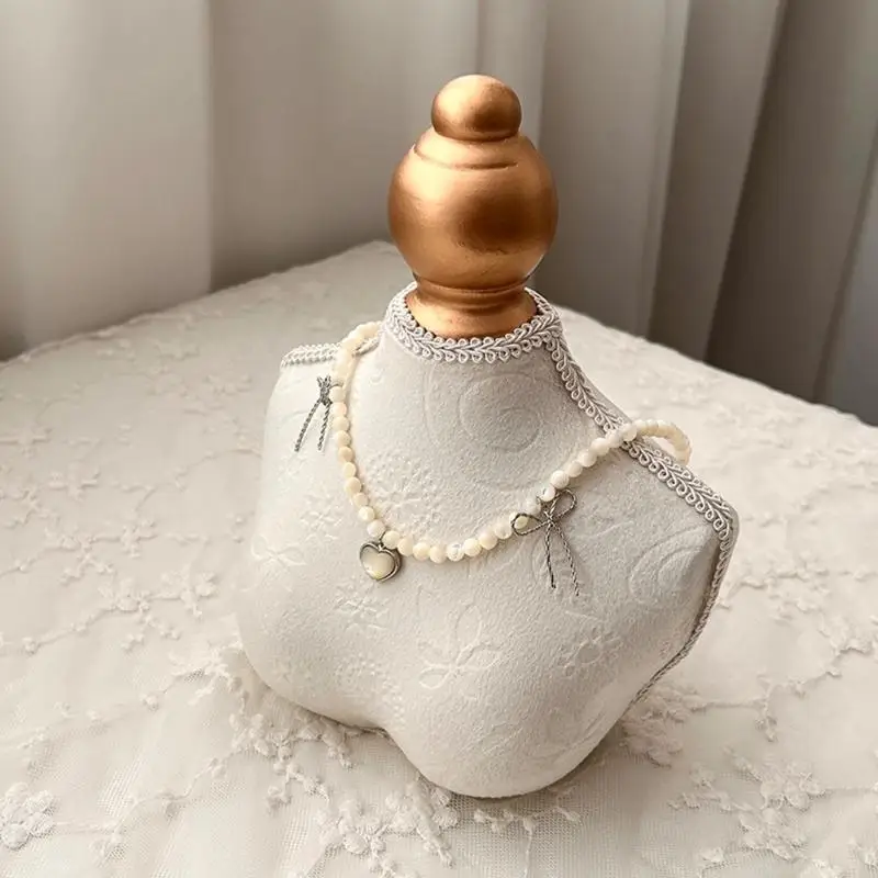  Soft Velvety Necklace Holder Stable Design Lightweight Jewelry Organizers For Retail Store And Home Use