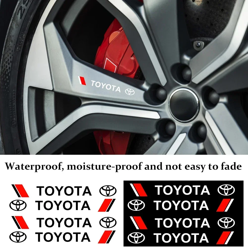 مقبض باب السيارة حماية الخدش ملصق مقبض الباب ملصق شعار نمط لتويوتا C-hr Rav4 يارس هايلكس بريوس مقبض ملصق