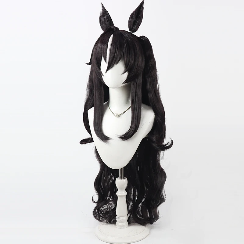 Game Uma Musume Pretty Derby  Vivlos Voyage Etincelant Cosplay Wig Ears Tail Halloween Party Costume Prop Synthetic Hair Heat