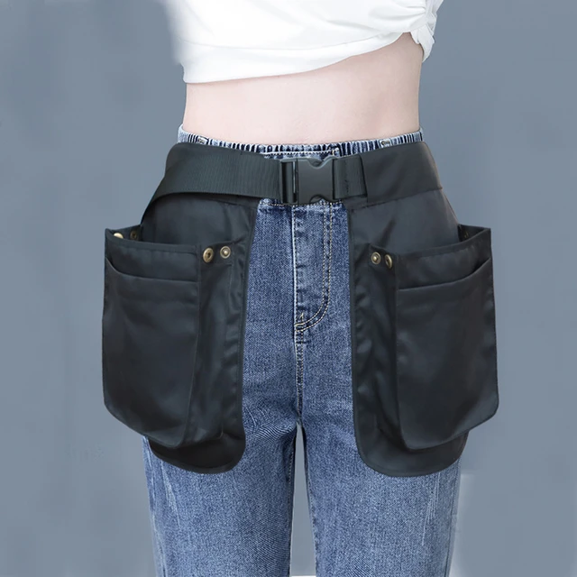 Waist Bag Multi Pockets Black Fanny Pack Lightweight Waitress Work Waist Apron for Running Workout Hiking Dog Walking Activities AliExpress