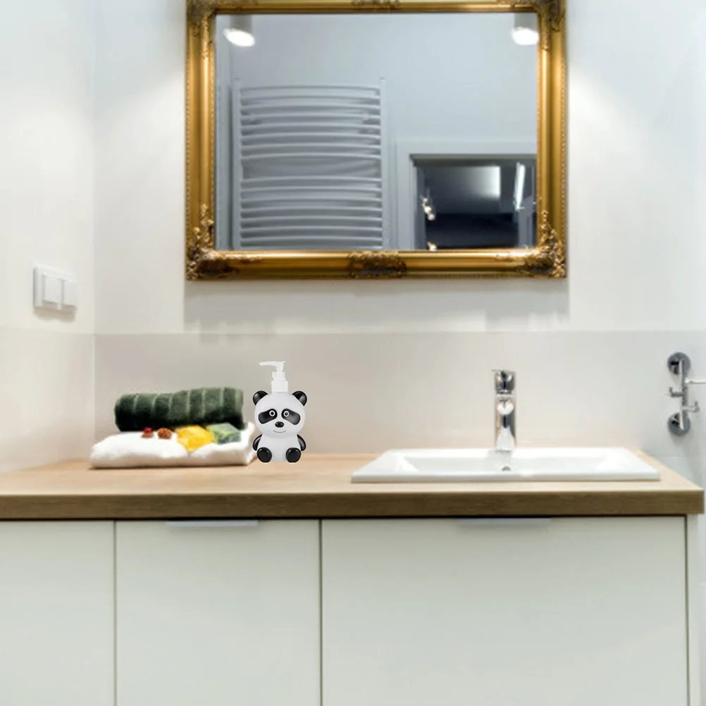 

2Pcs Liquid Lotion Dispenser Bottles Empty Cartoon Press Bottle for Shampoo Shower Gel Hand Soap Storage Refillable Modern